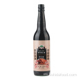 Botella de vidrio de 625 ml de vinagre de arroz negro